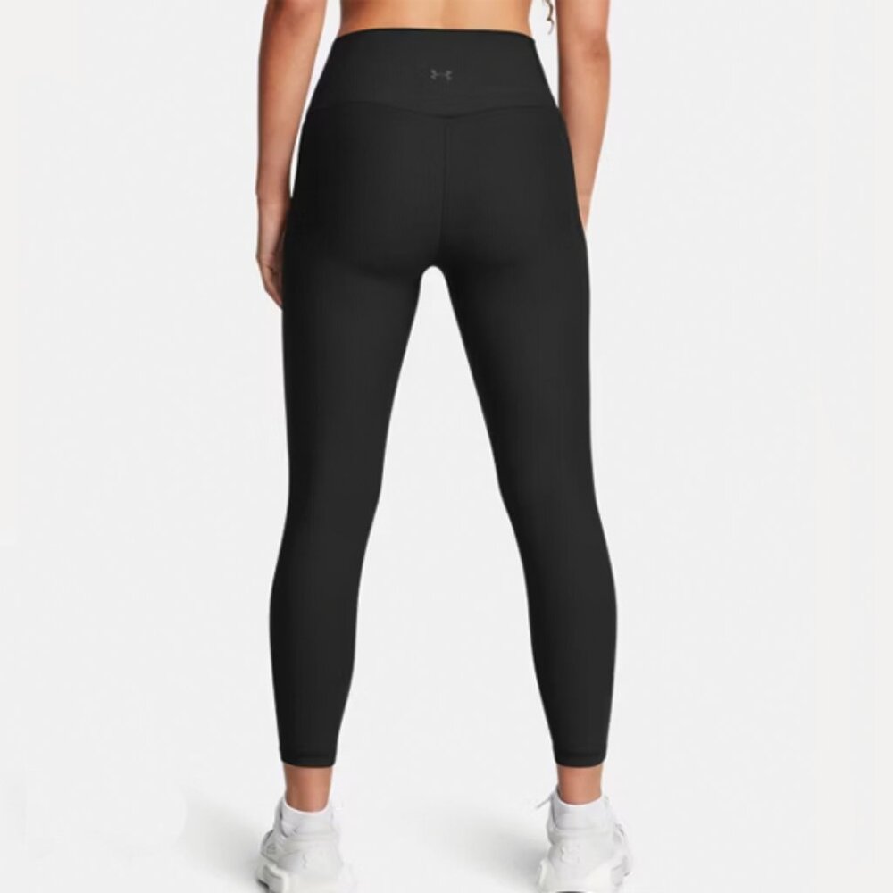 Under Armour Black Meridian Rib Texture Leggings - Picture 3 of 4